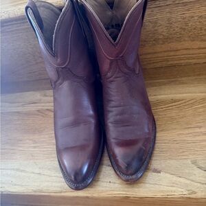 Tecovas Rich Brown Leather Cowboy Boots